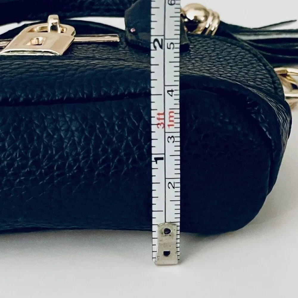 NWT Gorgeous Black Pu Leather Purse Bag Charm Lobster Keyring Keyring Keyholder!